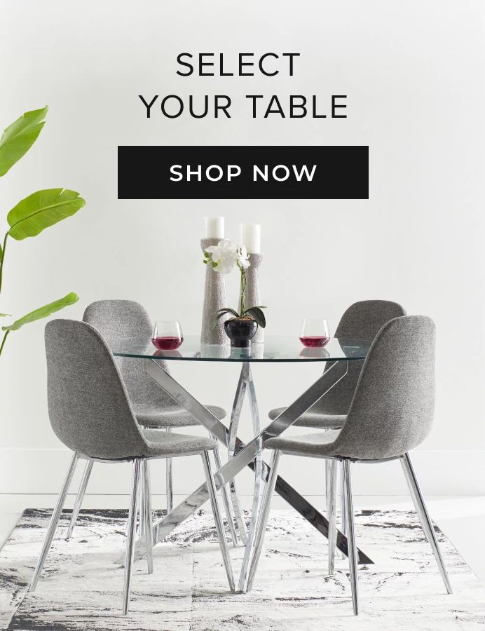 City furniture round store glass dining table